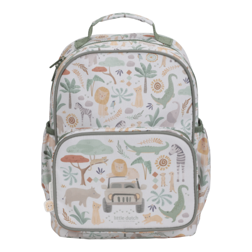 Little Dutch - Safari Friends - Rucksack - Weiß - 35 cm